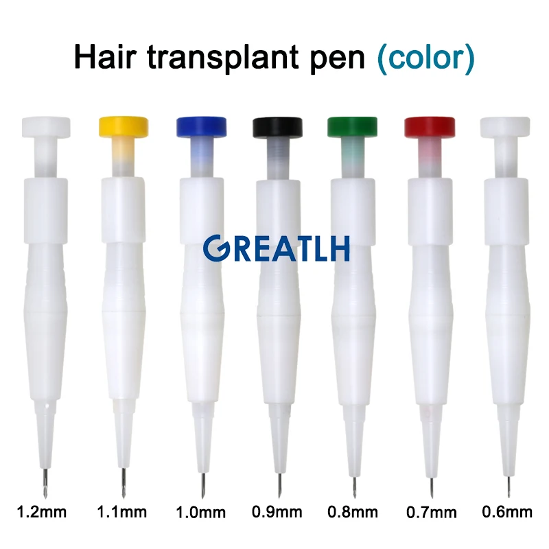GREATLH Hair Forllicle Implanting Pen Hair Transplant Pen Hair Eyebrows Beard Planting Follicle Transplant Tool Colorful