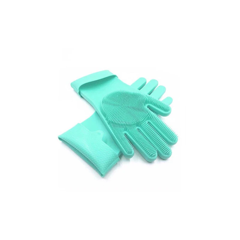 Guantes de baño para perros y gatos, cepillo de masaje de baño de silicona, artefacto para frotar perros, suministros de baño, Artículos para