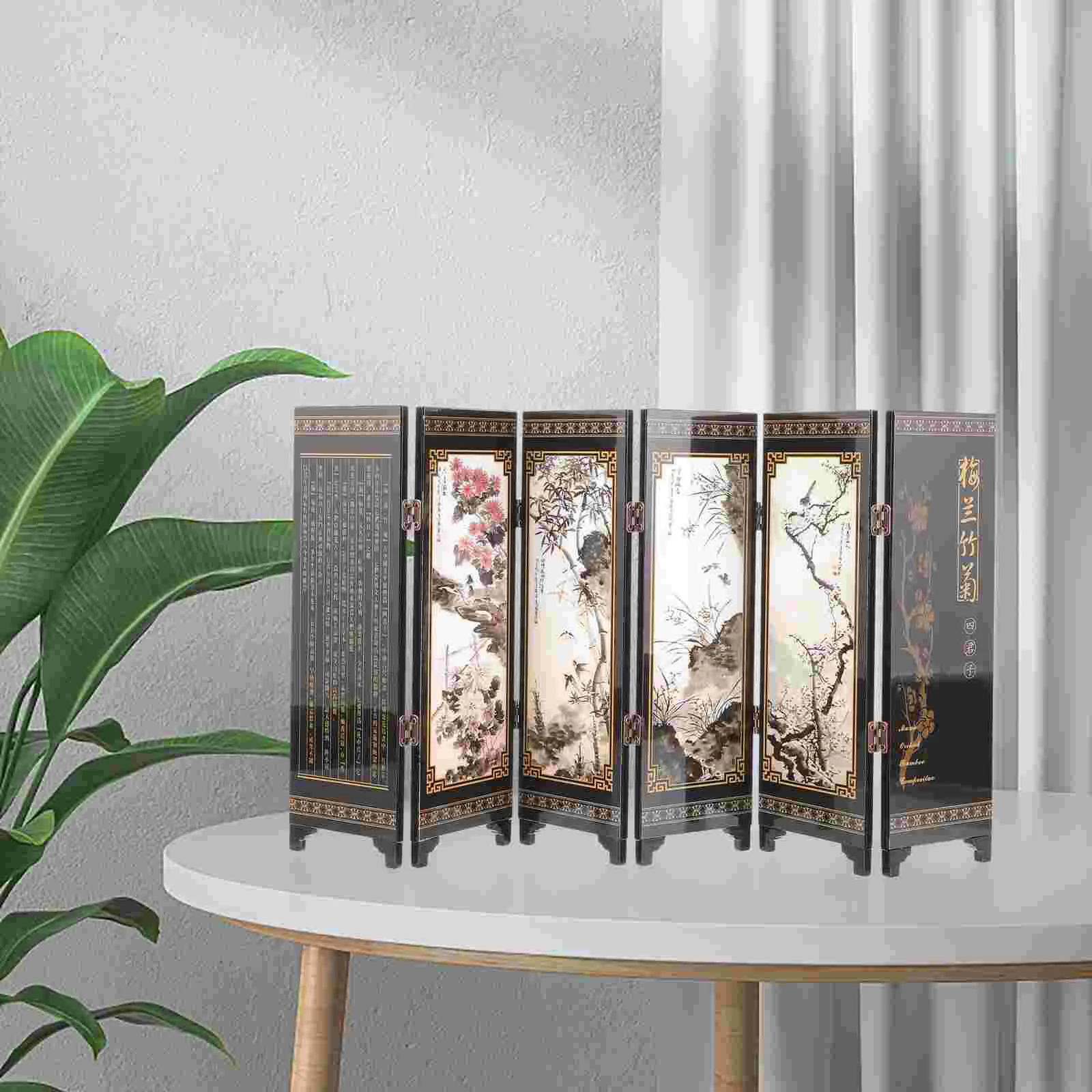 

Decorative Screen Ornaments Changing Room Divider Chinese Wall Dividers Separator with Shelves Separators