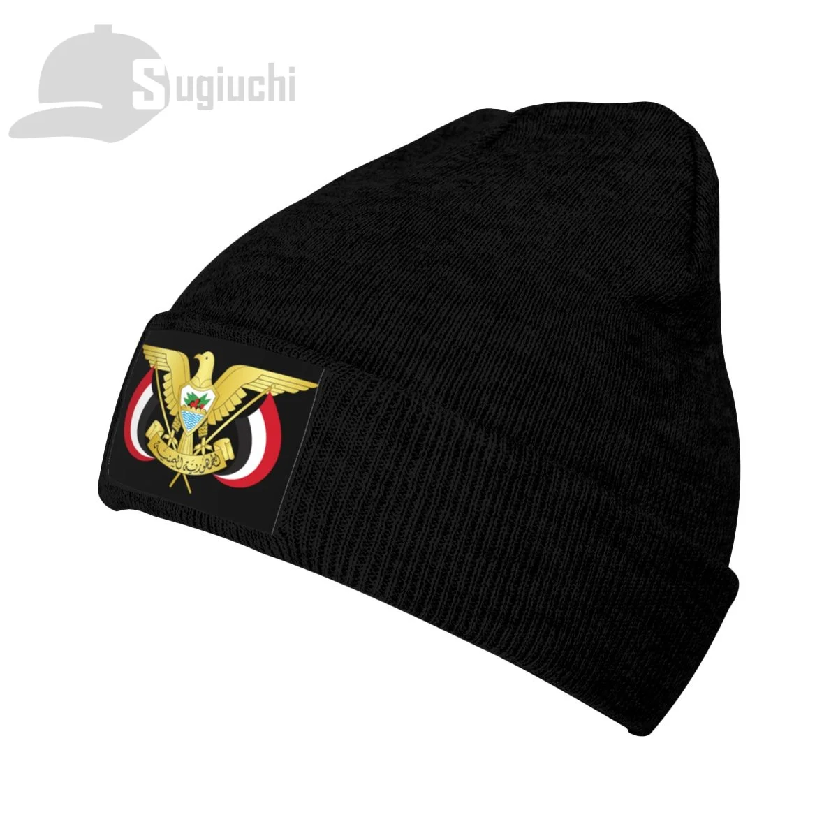 Emblem Of Yemen Country Top Print Men Women Unisex Knitted Hat Winter Autumn Beanie Cap Warm Bonnet