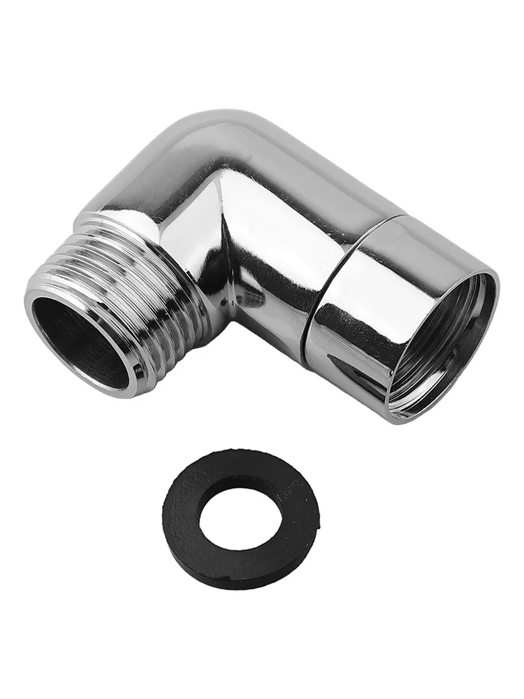 For Bathroom Bathroom Shower Adapter Shower Head Angle Adapter Copper Material Easy Installation Insert Washer