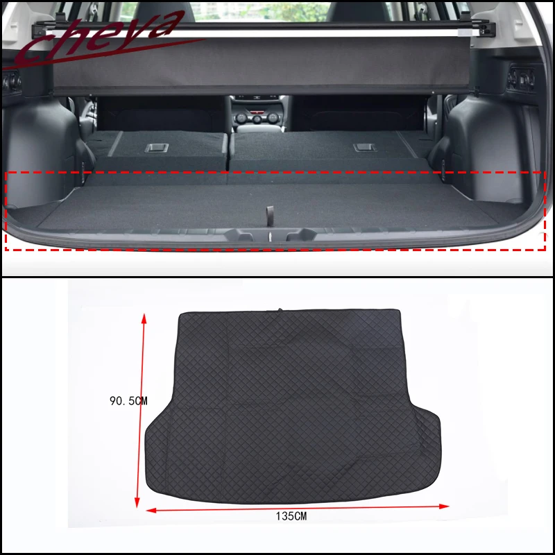 

For Subaru Forester SJ 2019-2024 Trunk pet mat, dust-proof and dirty protection mat Auto Interior Decoration 135*90.5 cm