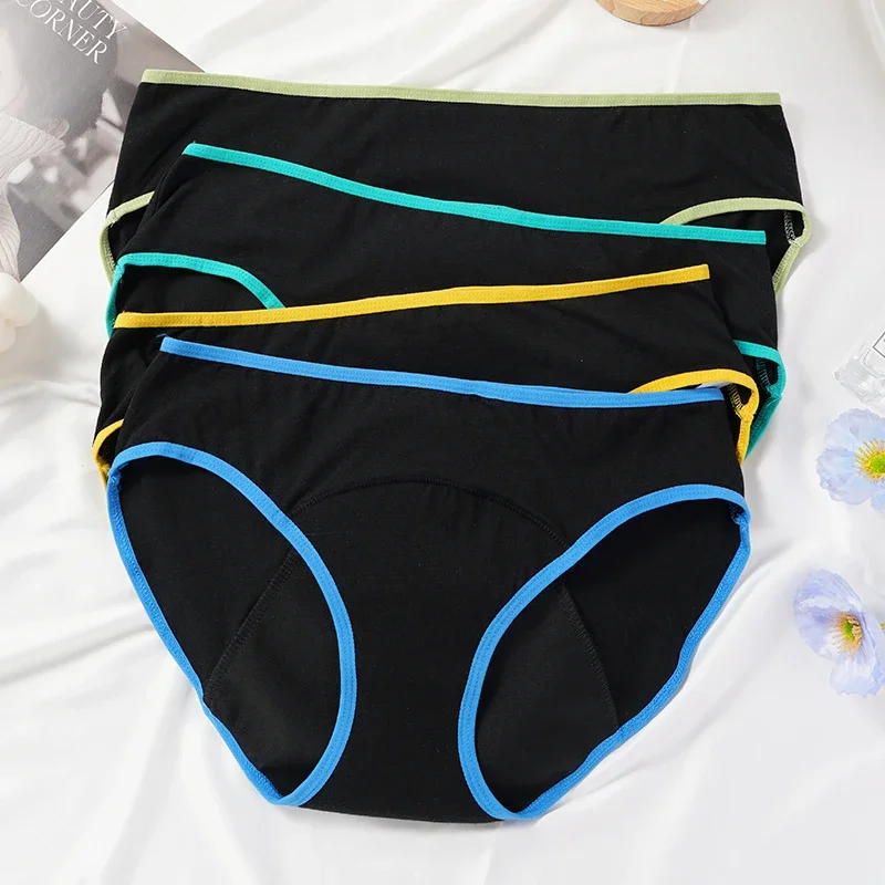 Menstrual panties for women leak proof briefs cotton lingerie absorbency physiological underwear period underpants