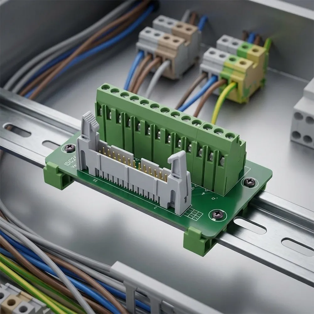 Copper Insulator DIN for rail Terminal For PLC Panels For DIN for rail Mounting Supports Multiple for idc Types Compact