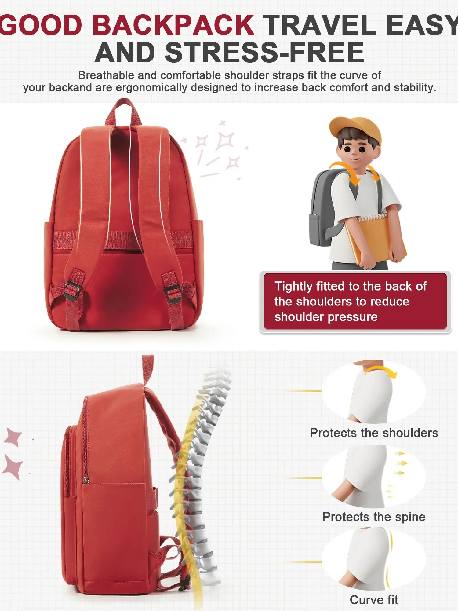 High Quality School Bag New Waterproof Nylon Men Women Backpack Travel Backpack 15.6 Laptop Schoolbag for Teen Boys Girls Bags