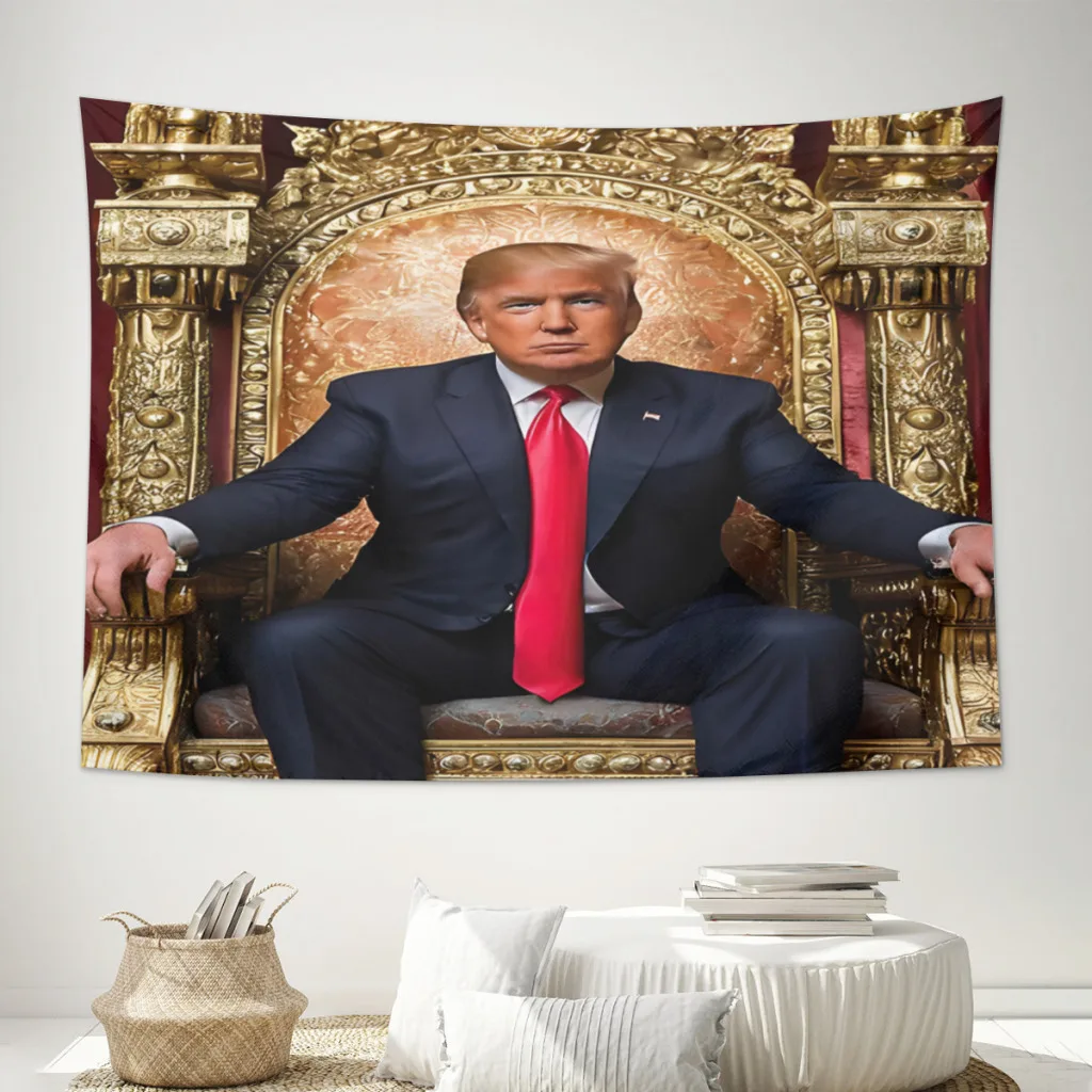 

Donald Trump The Trumpian Seat Of Power Tapestry Wall Hanging Celestial Floral Tapestry Wall Carpets Dorm Decor Carpet