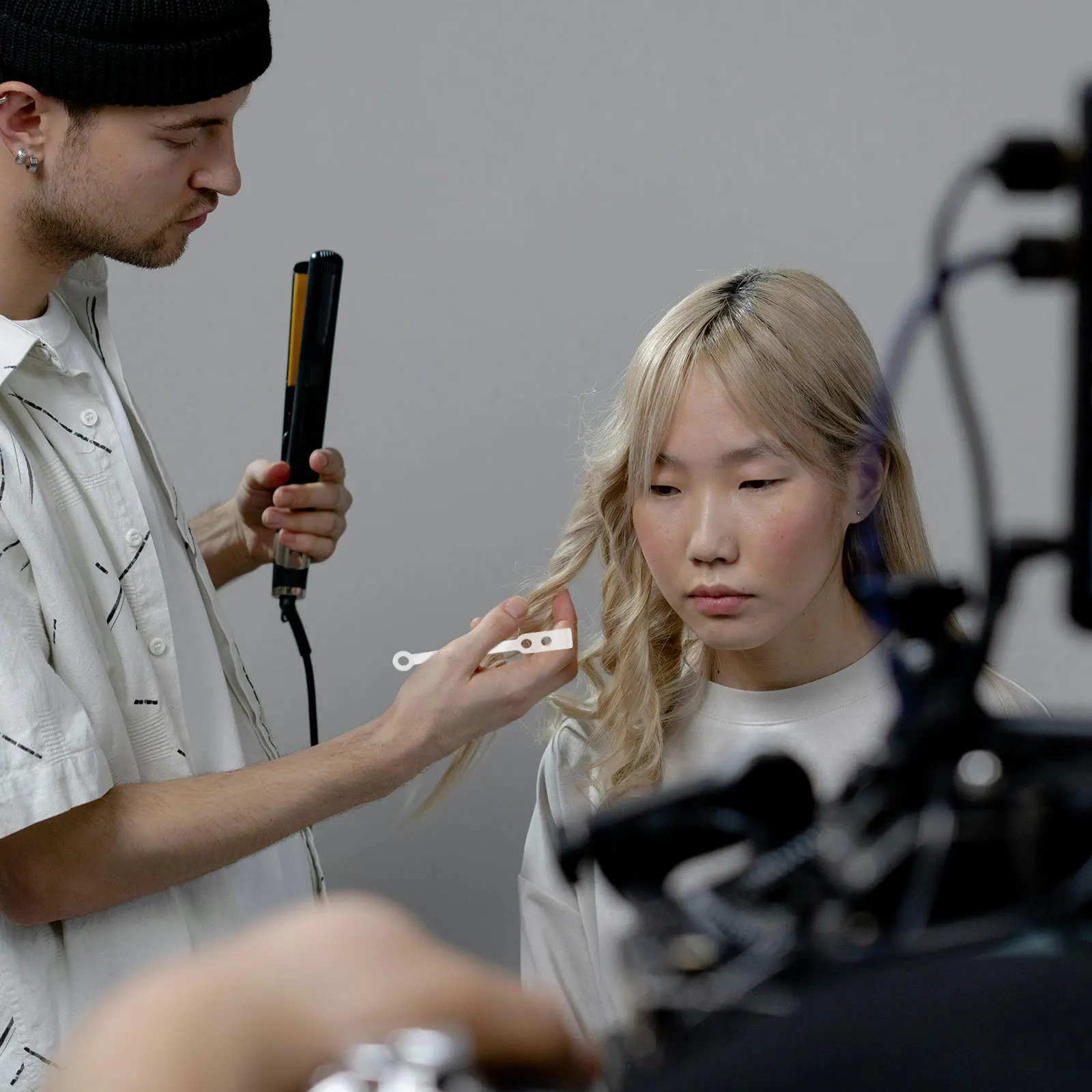 

35pcs Perm Rod Elastic Bands Transparent Soft Rubber Hair Curler For Women Styling Tools Curls Kit Roller Band Set