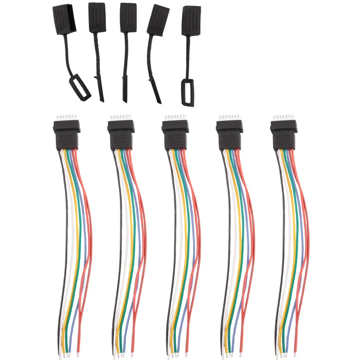 5PCS RC Aircraft 6S Balance Head with Cap Extension Charging Cable Lead Cord 10Cm DIY for Li Po Battery