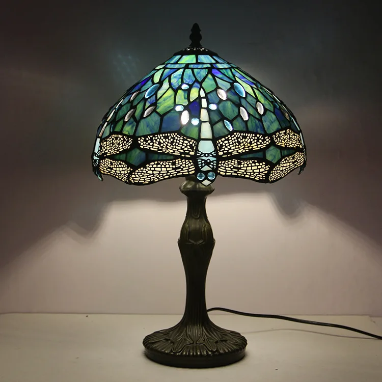 Dragonfly room bedside eye protection lamp dining room decorative desk lamp