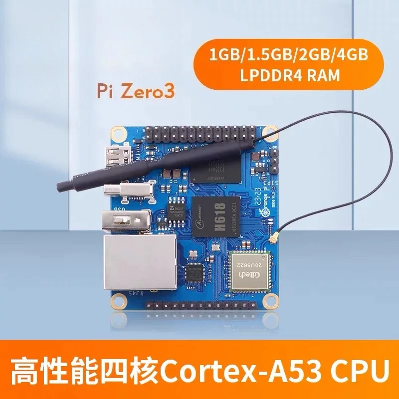 Allwinner H618 orange pi zero 3 development board, onboard WiFi