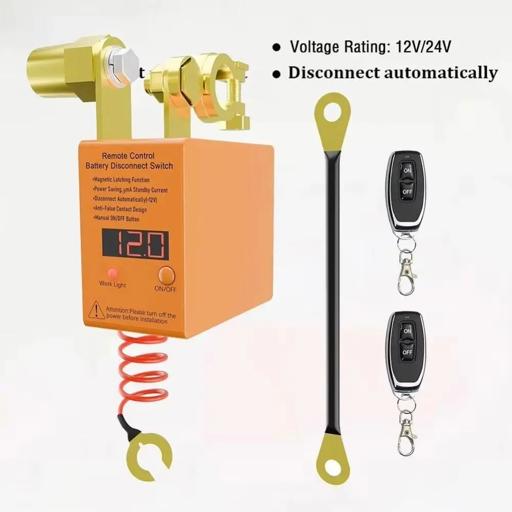 

Автоматический выключатель аккумулятора 12 В 240 А с дистанционным управлением, интеллектуальным мониторингом напряжения и LED-дисплеем для автомобиля