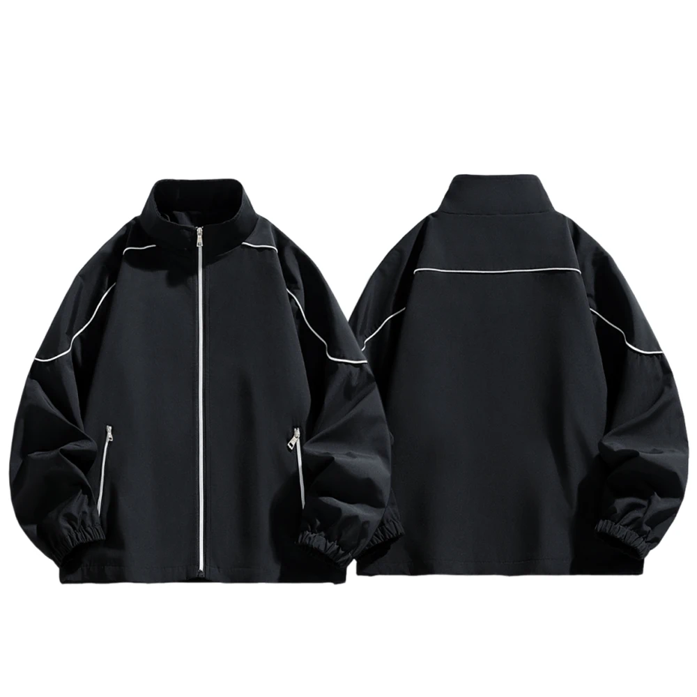 

Весенне-осенняя свободная куртка с воротником-стойкой, мужское пальто нового стиля 2025 года, мужское пальто спецодежды, мужская одежда для велоспорта на открытом воздухе