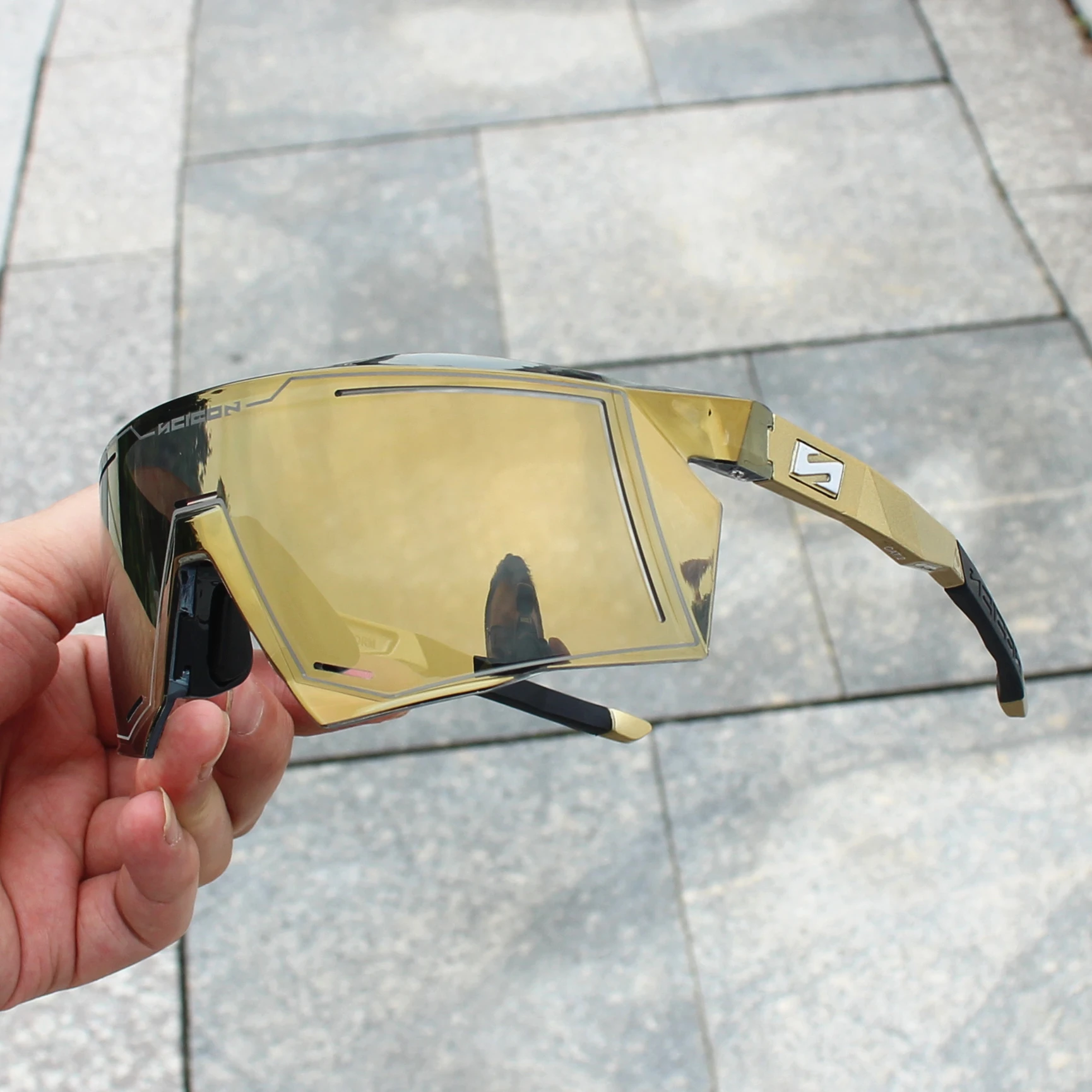 AEROSTORM UV400 Radsport-Sonnenbrille Outdoor-Sport Herren MTB Rennrad-Brille Damen-Schutzbrille zum Radfahren – Detail 20