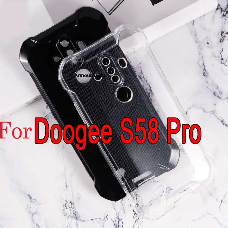 case for doogee s58 pro cover funda silicone back soft tpu protector pudding guard on for doogee s58pro case shield