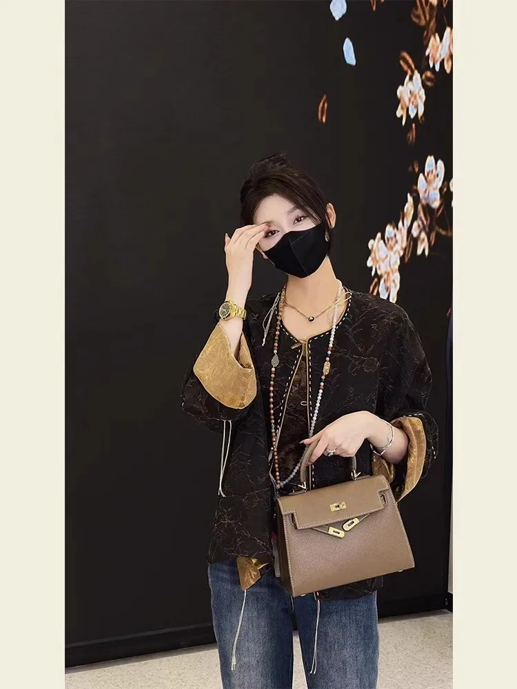 nouveau-chinois-sle-bla-vetements-d'exterieur-debut-automne-sle-nom-dame-haut-sens-national-sle-boutonne-haut-petite-fraance-sle