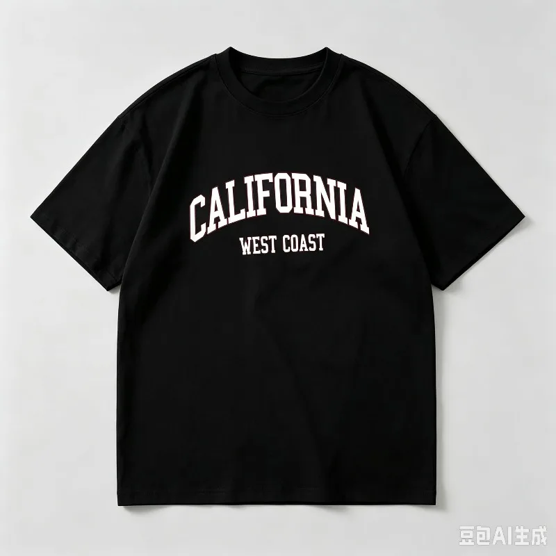 CALIFORNIA WEST COAST Men’s Varsity Letter Graphic T-Shirt Soft Modal Casual Tee for City Streetwear Gift
