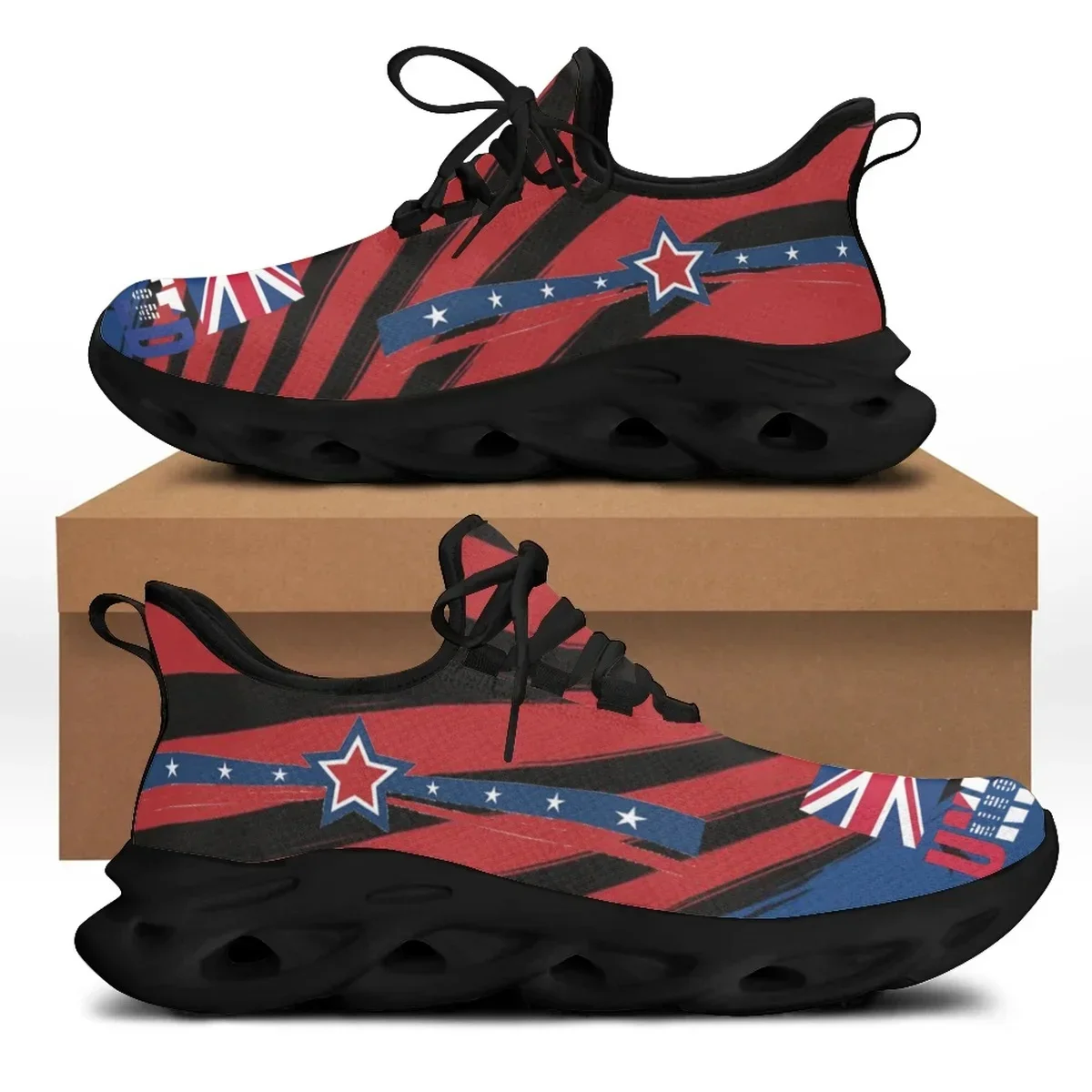 England Republic Flag Designer Shoes Casual Lightweight Men Flat Sneakers Breathable Male Lace Up Walking Footwear