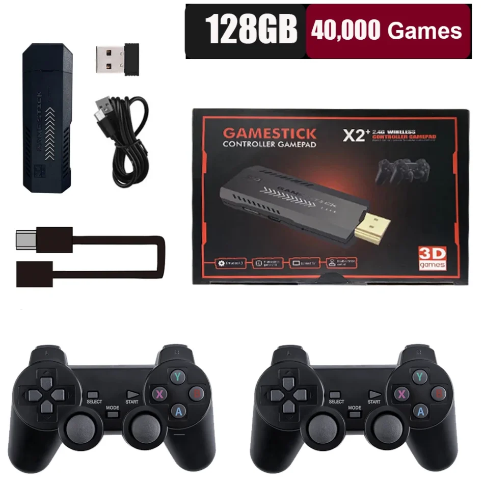 وحدة تحكم ألعاب فيديو عتيقة للأطفال ، وحدة تحكم لاسلكية ، محاكي التلفزيون ، X2 Plus ، مشغل ألعاب 4K ، 3D ، HD ، G ، من الألعاب ، GD10 برو ، هدية