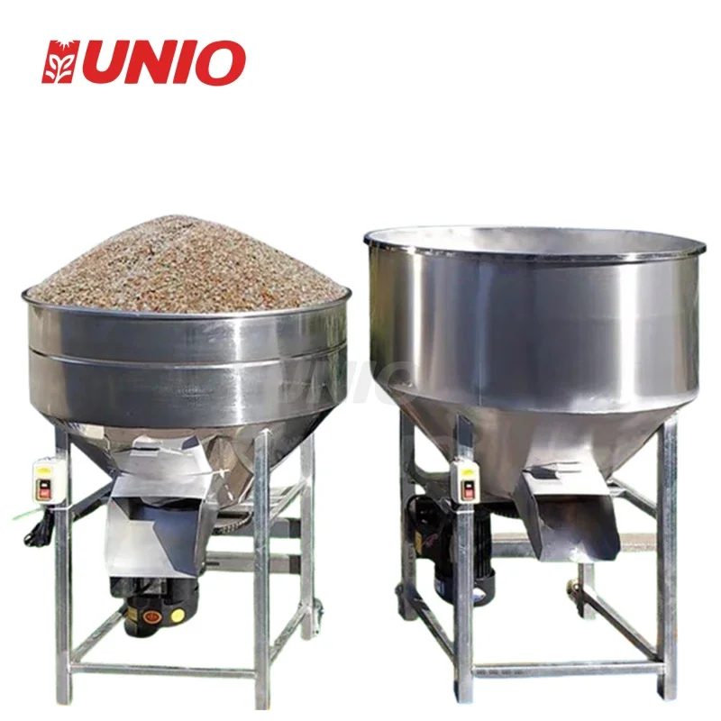 Small Home or Business use Wet and Dry Plastic pellet Chemical flour Grain 100 Type Feed Mixer Farming Equipment