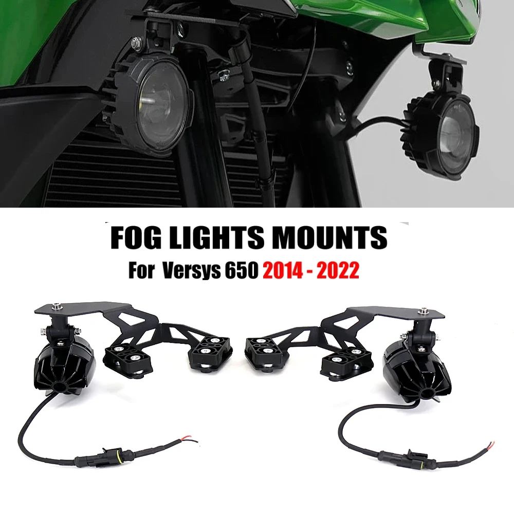 

New For Kawasaki Versys VERSYS 650 2022 - 2014 Motorcycle Fog light Upgrade Auxiliary Lights Brighter Lamp 40W 6000K Versys650