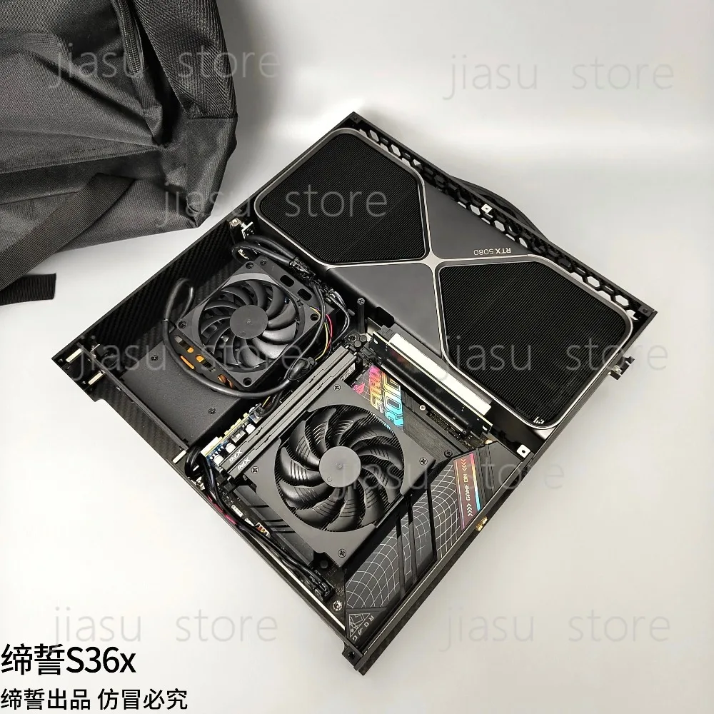 

S35 chassis 4L portable mini ITX tiled small host, supporting dual-fan graphics cards