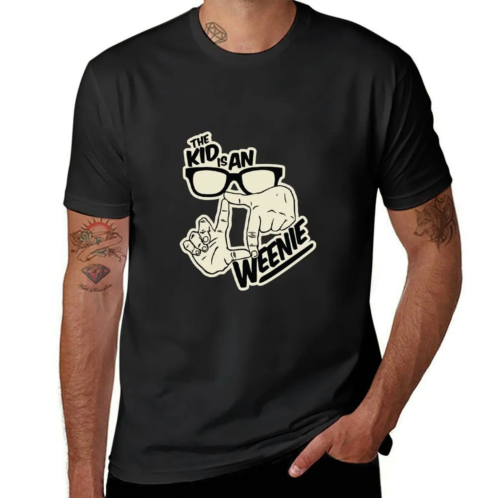 kid is an weenie T-Shirt tees customizeds funnys customs design your own funny t shirts for men