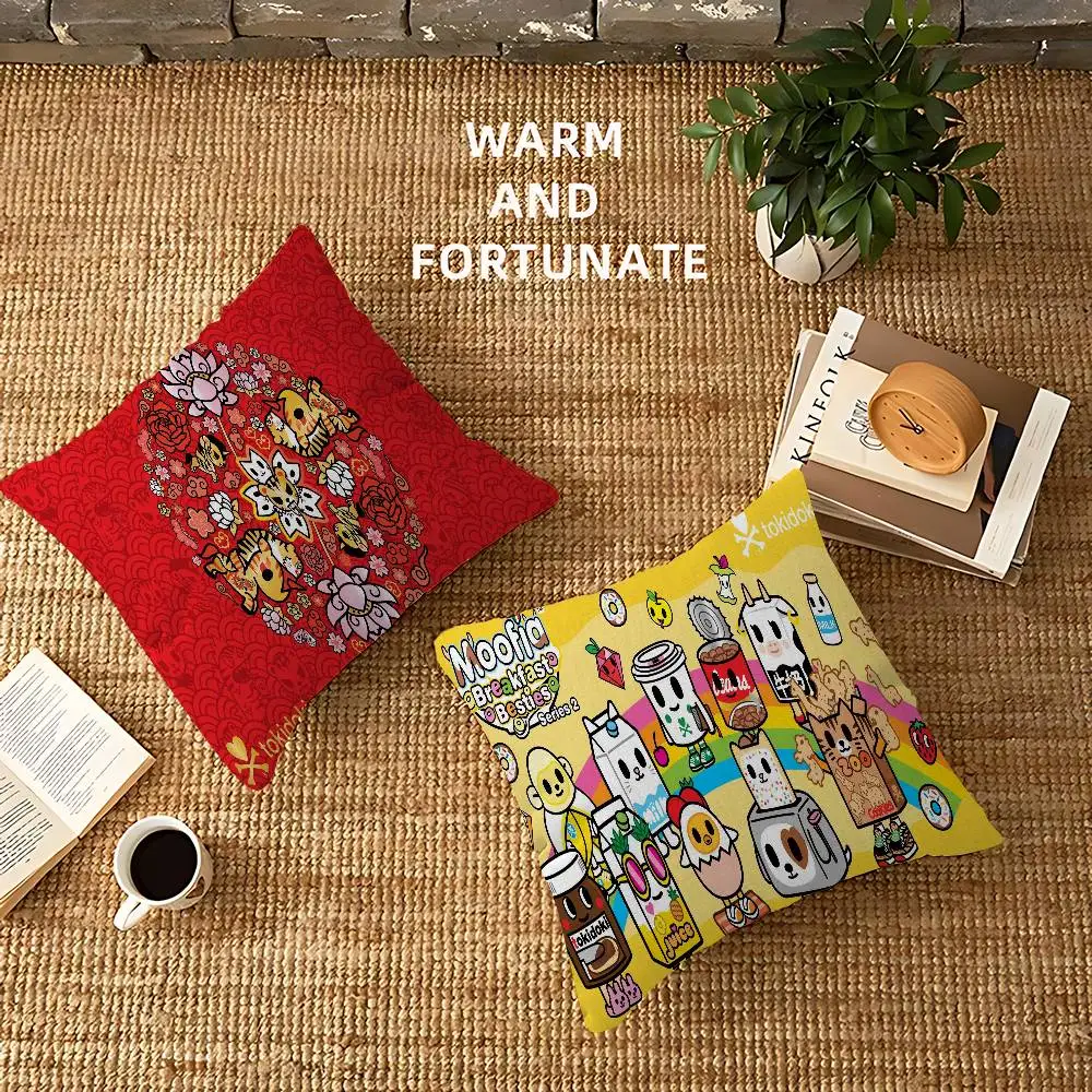 Japan Anime Tokidoki Cushion Cover Car Throw Pillow Case For Sofa Car Christmas Gift 40x40cm 45x45cm
