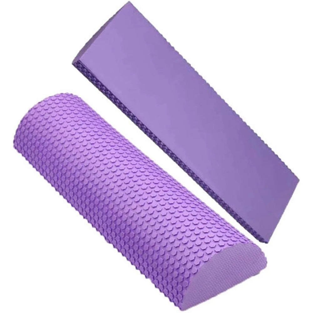 Half Round Yoga Foam Roller Block Exercise EVA Roller Balance Pad Pilates Fitness Physical Gym Fitness Muscle Restoration