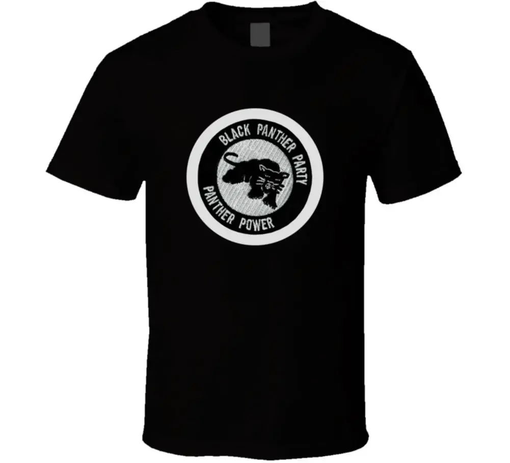 Black Panther Party Panther Power T-Shirt 100% Cotton O-Neck Summer Short Sleeve Casual Mens T-shirt Size S-3XL