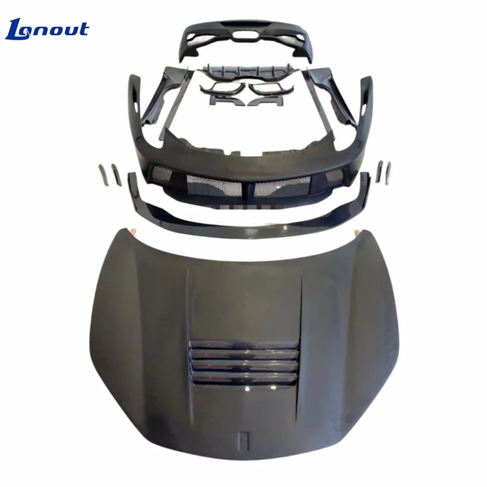 PD Style Carbon Fiber Large Surround Body Kit Suitable for for ferrari 458 Modification, Front Bumper and Rear Bumper Side Skirt
