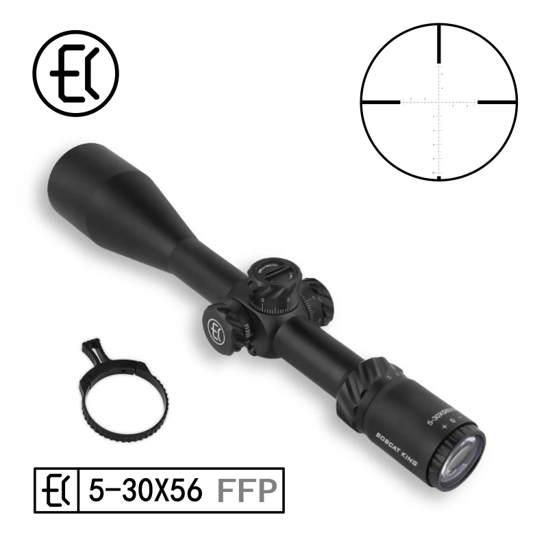 Bobcat King HD 5-30X56 FFP First Focal Plane Side Parallax Air Gun Rifle Scope Tactical Etched Glass Optical Sniper Sight