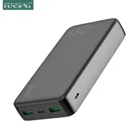 FERISING-Portable External Battery for iPhone Xiaomi PD Powerbank, Fast Phone Charger, QC 4.0, QC3.0, 20000 mAh