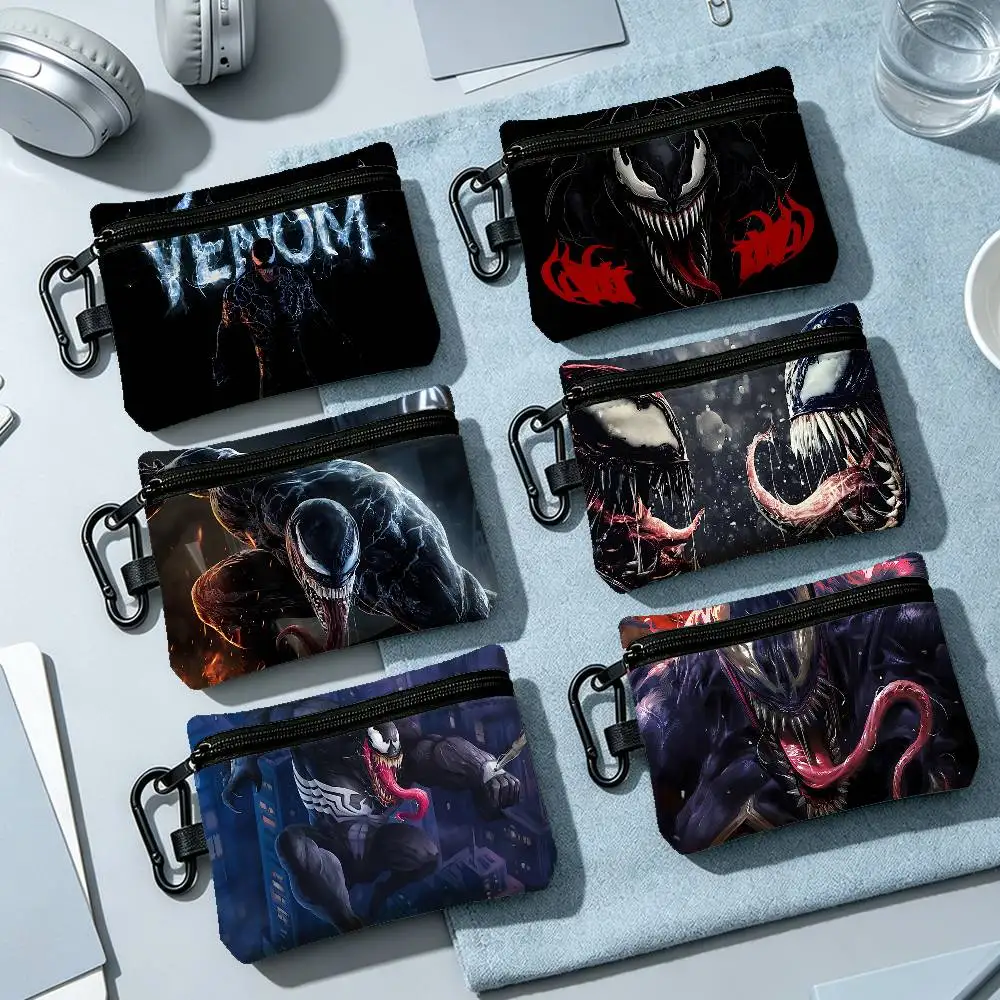 V-Venom Cool Fashion Wear-resistant Oxford Cloth Coin Purse Portable Backpack Hanging Card Storage Bag