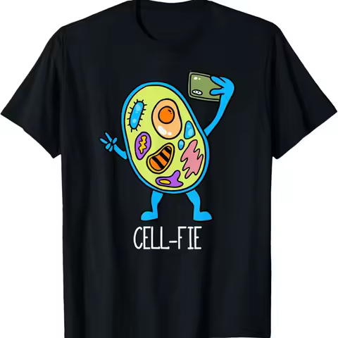 Cell Fie Funny Cellfie Selfie Biology Science Teacher T Shirt
