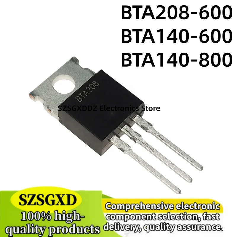 Lot of 5 to 10 units, 100% new quality BTA208 a-220, 600V, 8A, BTA208-600, BTA208-600B, BTA140-600, BTA140-800
