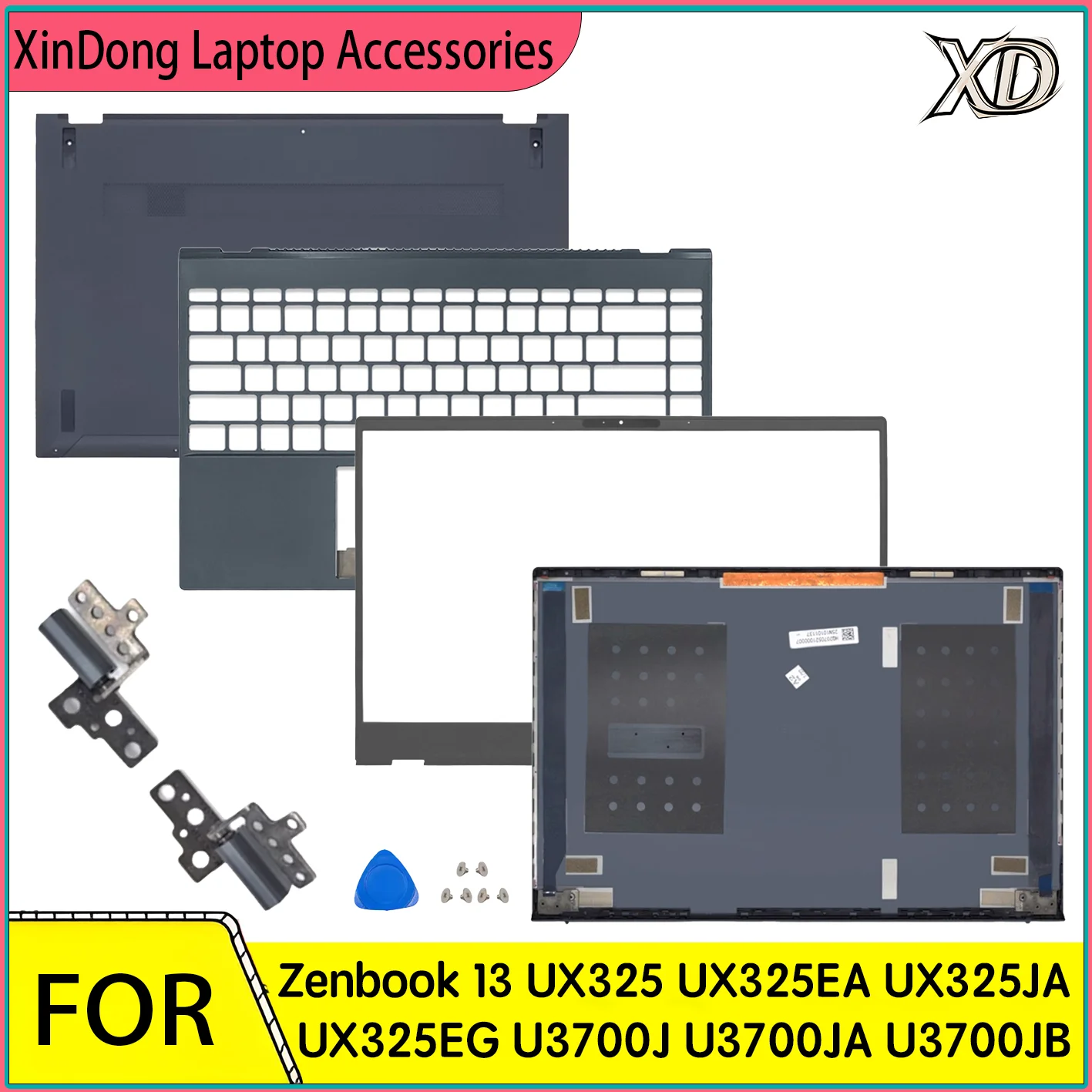 Pour ZenBook 13 UX325 UX325A UX325J UX325E UX325EA UX325JA UX325EG U3700J – Coque arrière / Cadre d'écran / Repose-poignets / Boîtier inférieur pour ordinateur portable
