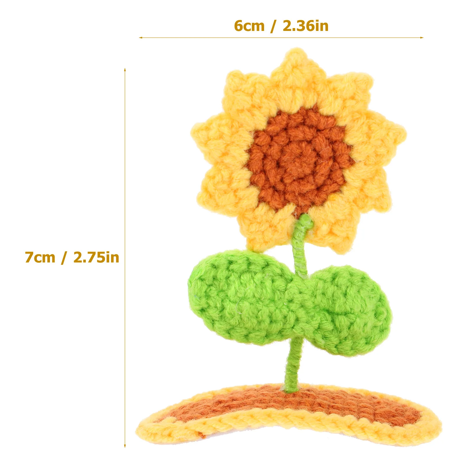1 قطعة مشبك عباد الشمس محبوك الصوف الحديد الزهور إكسسوارات الشعر للفتيات النساء تصفيف الشعر دبوس الشعر الزخرفية