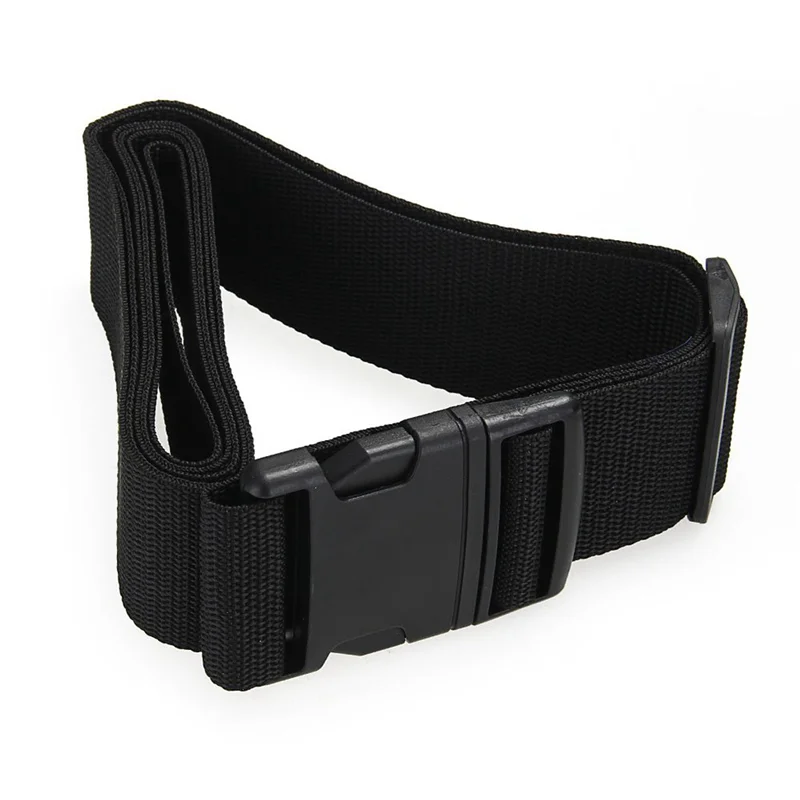 

ABRT-6X Luggage Belt Strap Belt Cord Rope Black For Suitcase Travel Bag 2M