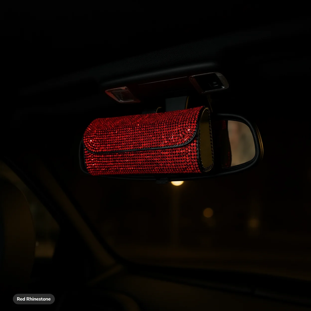 Car Eyeglasses Holder Multifunctional Glasses Case Sun Visor Glasses Holder Rotatable Pu Leather Glasses Case For Car Sun Visor