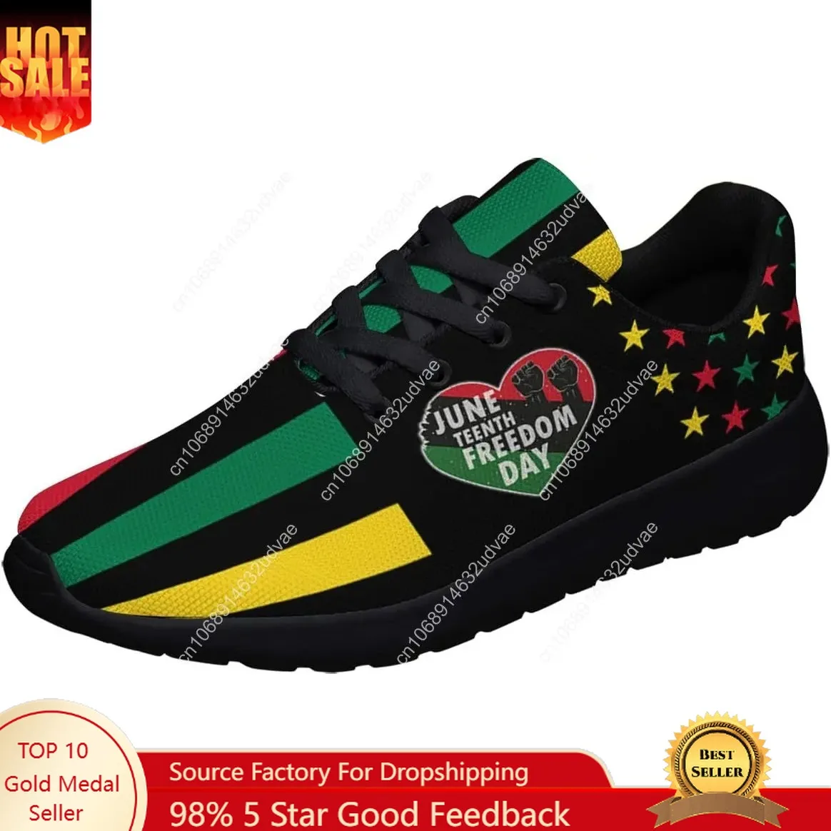 

Juneteenth Freedom Day Shoes Men Women Freeish Since 1865 Running Sneakers African Black History Tennis Shoes Gift for Black Fam