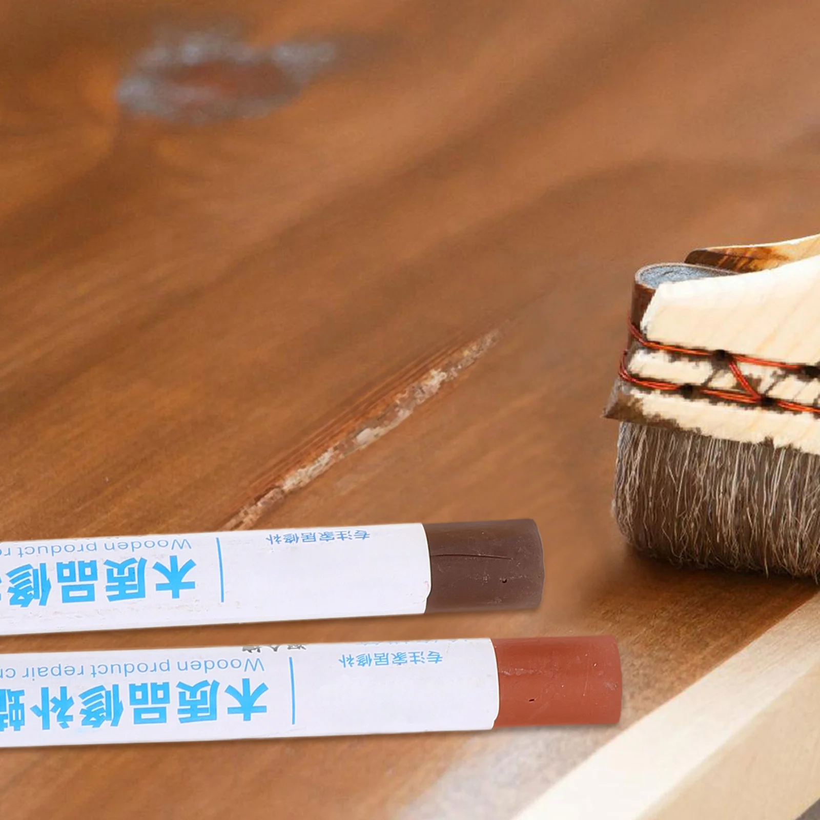 

12Pcs Furniture Scratch Repair Wax Crayons Touch Up Pens Laminate Hardwood Floor Repair Set Scratch Remover Paste