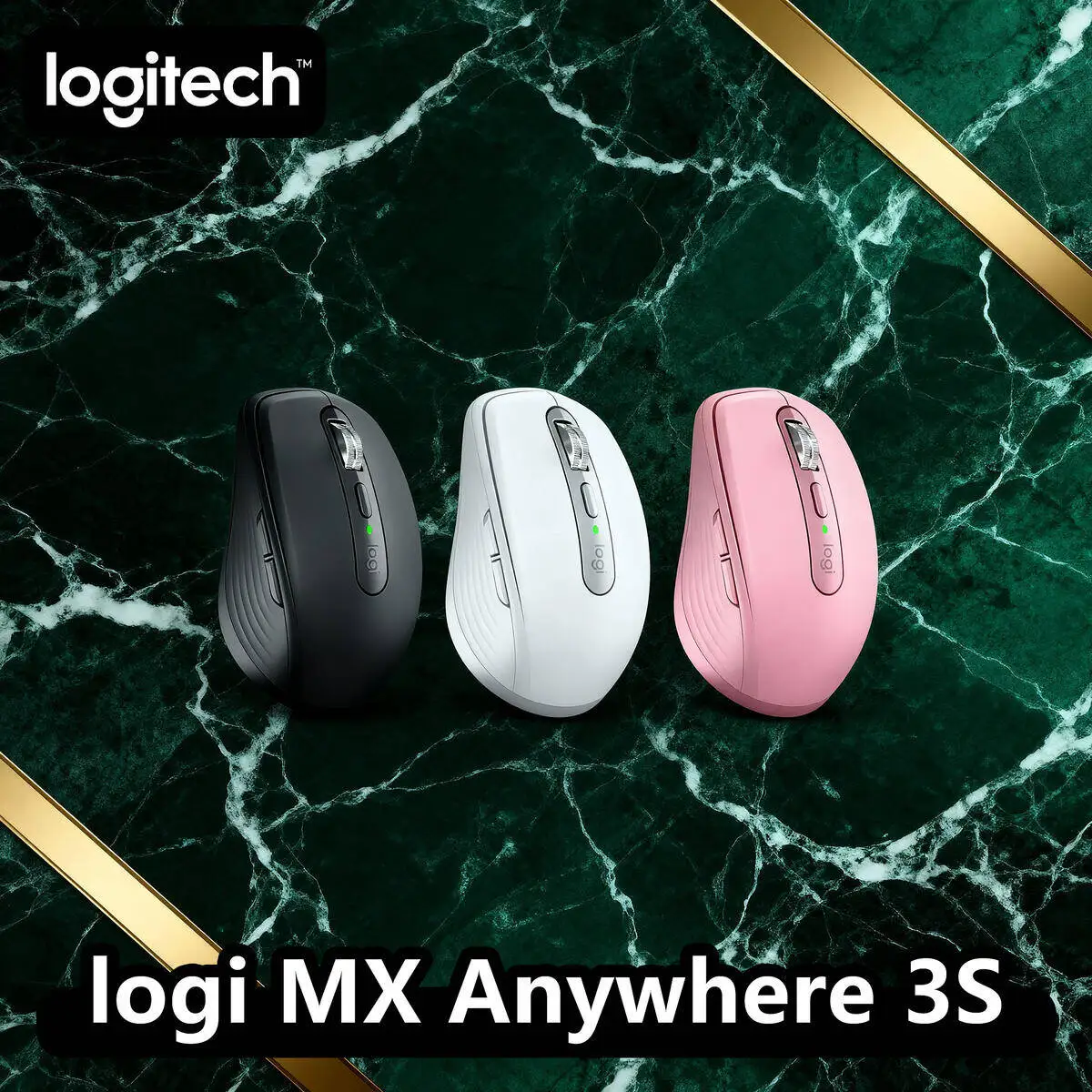 

Logitech MX Anywhere 3S Wireless Mouse, 8000 DPI Darkfield, MagSpeed Wheel, USB-C, Mac/iPad (Multi style Logitech mouse)