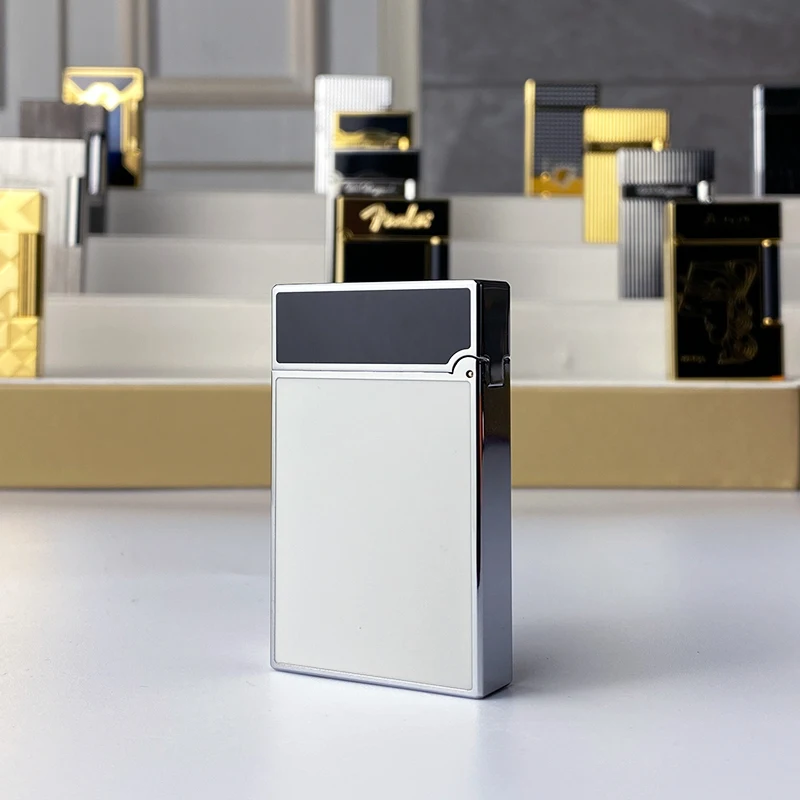 

New Commemorative Edition Luxury Butane Lighter Single & Double Flame Ping Sound Natural Paint Cigarette Smoker's Choice