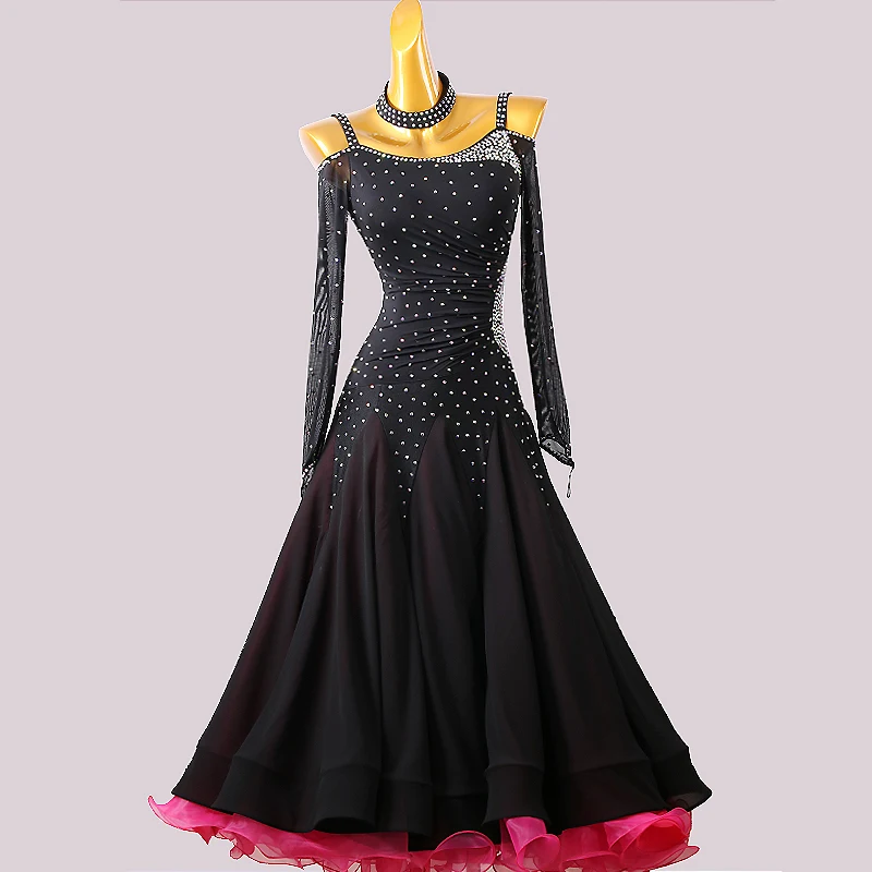 Waltz Dancing Dress Women Ballroom Competition Costumes Female Modern Dance Performance Waltz Tango Ballroom Dance Dress