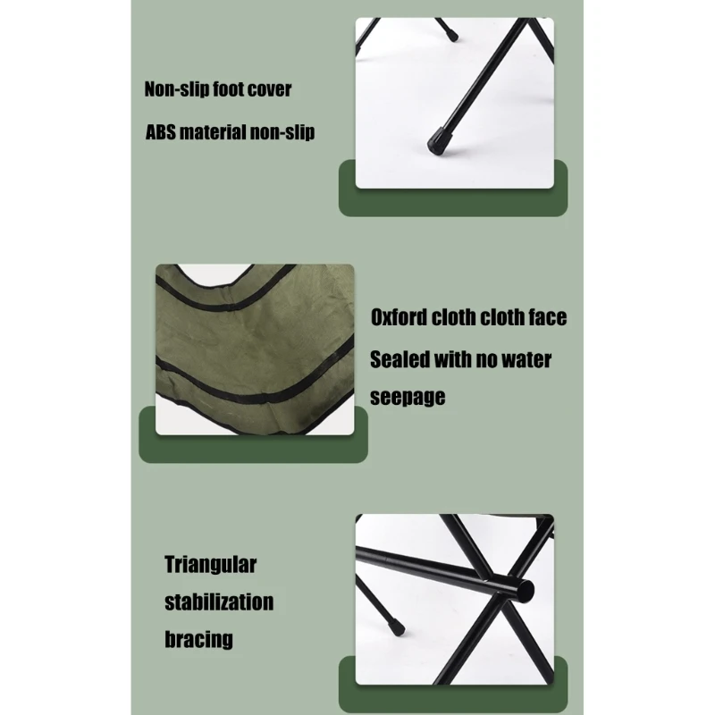 Aluminum Alloy Firewood Rack Outdoor Oxford Cloth Storage Bag Camping Stand Campfire Firewood Collection Bag