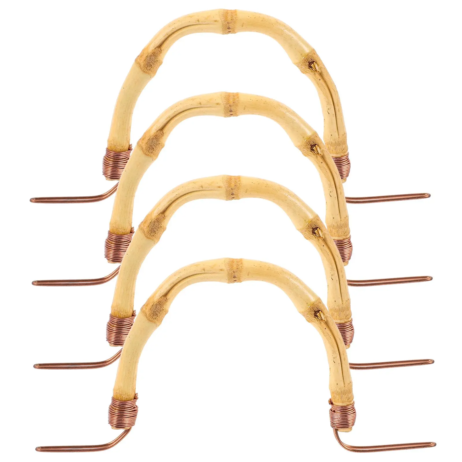 

4 Pcs H le Accessories Bamboo Metal Wear resistant Replacement Grips Kettle Supplies Tea Pot H le Compact