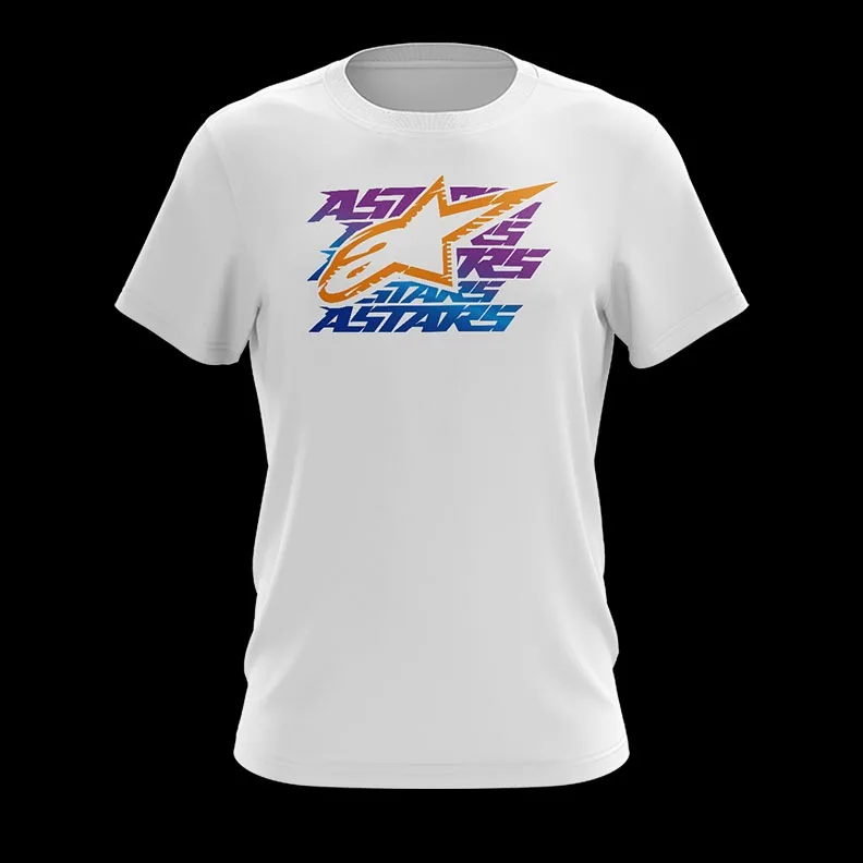 

B25 BAJU MOTOR RIDE ALPAN LOGO DESIGN RACING SUPERBIKE RARE KAIN COTTON Fashion American Street Short Sleeve Men's and Women's