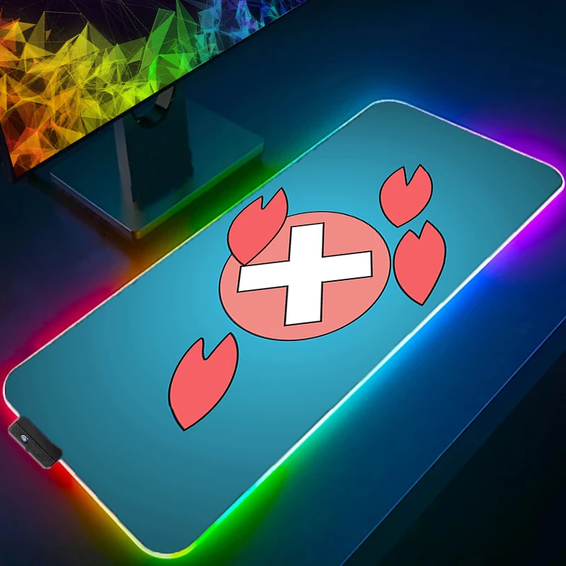 

LED Mouse Pad Gamer One Piece durable Large XXL Tablet Varmilo Keyboard Carpet Backlight Gaming Accessories RGB Mousepad