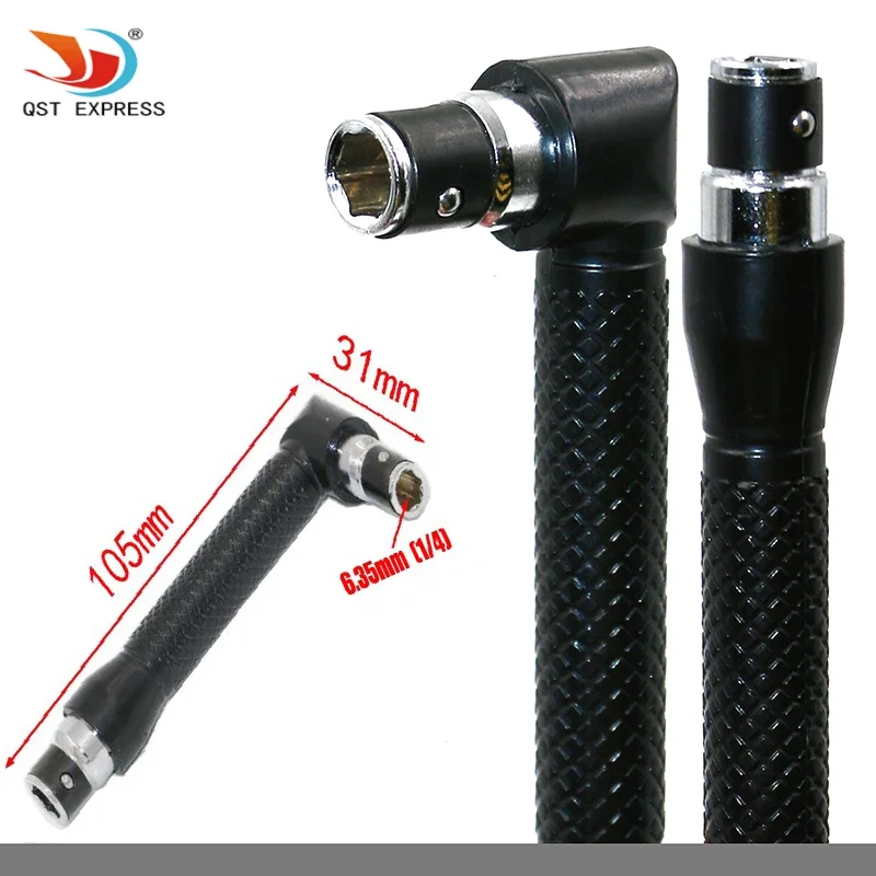 Socket Wrench 6.35mm L-shape Mini Double Head Suitable for Routine Screwdriver Bits Utility Tool