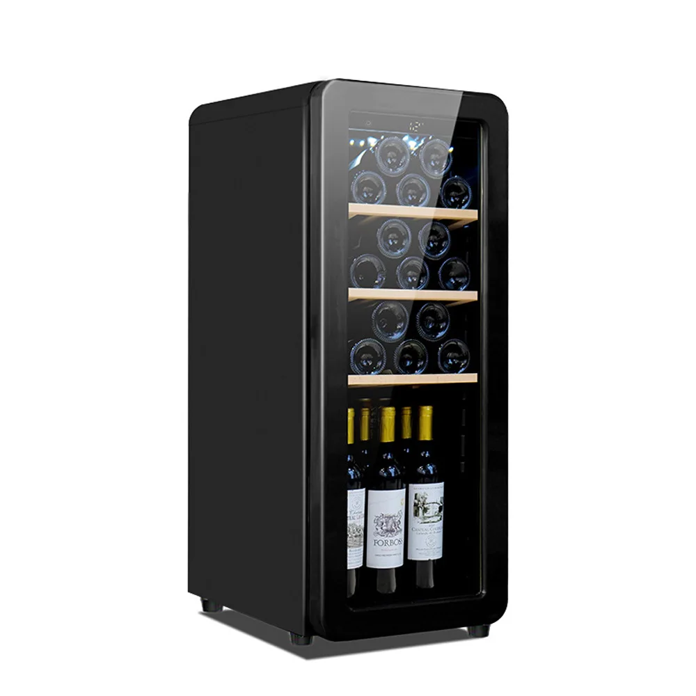 Armario de Vino de temperatura constante, Enfriador de Vitrina, refrigerador de Bar, 60L